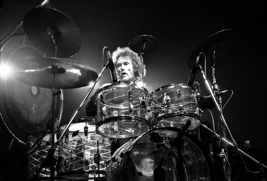 Ginger Baker spillede i Cream sammen med Jack Bruce og Eric Clapton og